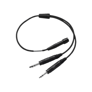 6 pin LEMO to dual plug adapter